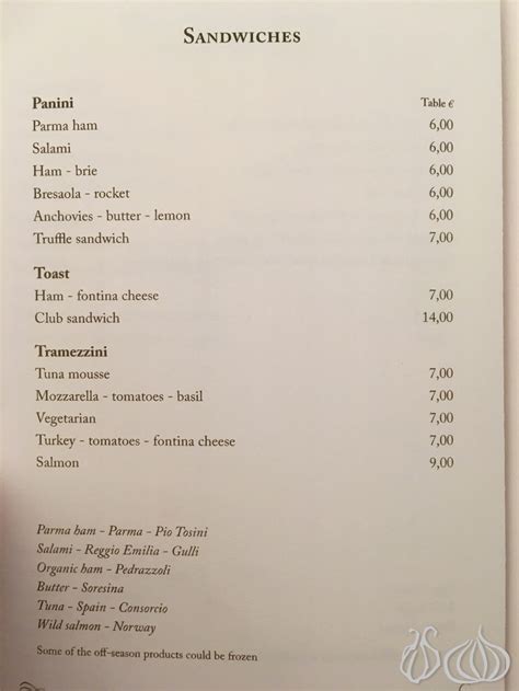 marchesi 1824 menu